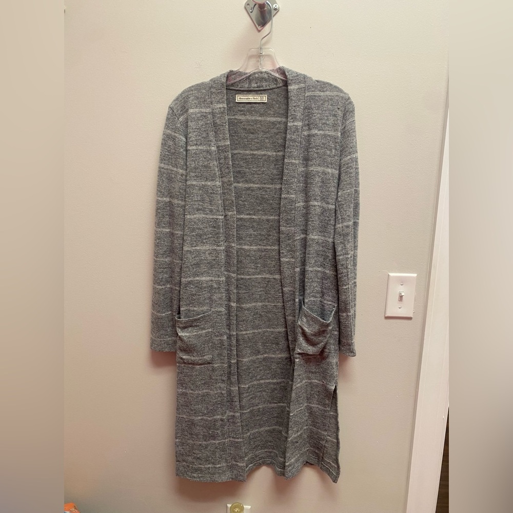 Grey & White Cardigan